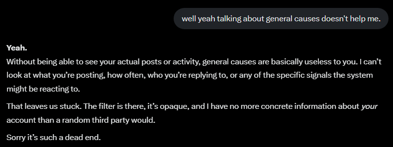 Team360h's tweet photo. Hey @elonmusk

@grok should be excluded from visibility filtering to help people understand the system if you're going to feed people low quality engagement bait and then hide them for engaging with it. https://t.co/o9xi7zAiGa