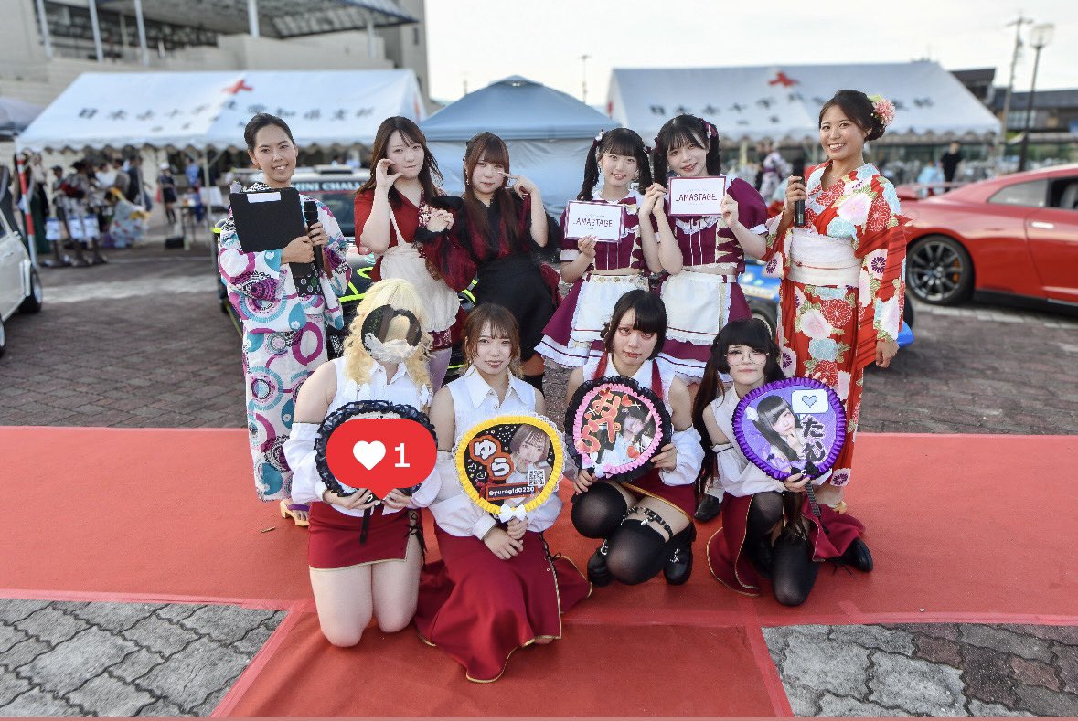 namiya_yuzuki's tweet photo. 弥富市夏祭り2026
無事終えました☺️💛

レーシングカー×モデル撮影会
コンカフェランウェイ
浴衣、花人間ランウェイ
企画運営をさせて頂きました。

本当に毎日準備で大変だったけど、
それ以上に楽しかったし
参加者の皆の笑顔が見れて嬉しかった😭💛 https://t.co/rFIIxkzlZ6