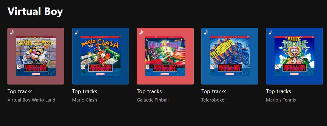 Wario64's tweet photo. Virtual Boy Game OSTs added to Nintendo Music https://t.co/VyvtrV5zBv

-Virtual Boy Wario Land
-Mario Clash
-Galactic Pinball
-Teleroboxer
-Mario's Tennis https://t.co/N9Ehxj7tFI