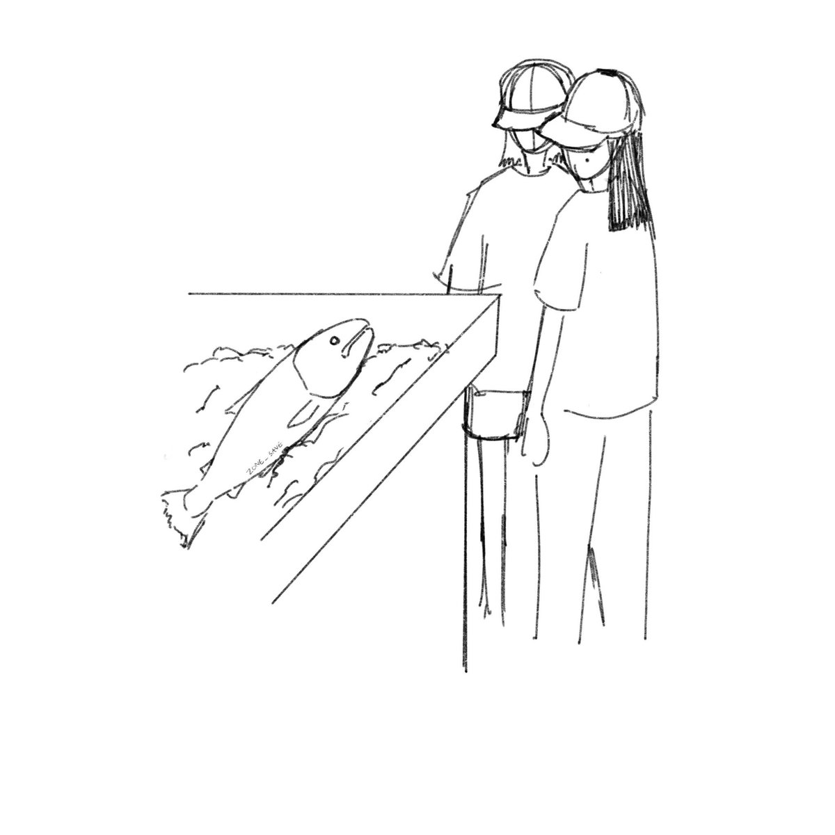 roythsteph's tweet photo. อะไรแบบนี้ มีคนเจอแล้วมาเล่าให้ฟัง คนเล่าไม่วาด คนฟังไปบรีฟต่อ ที่จริงเค้าขายปลาเป็นชิ้นๆ แต่คนวาดติส อยากวาดเป็นตัว https://t.co/UViFbdCNaM