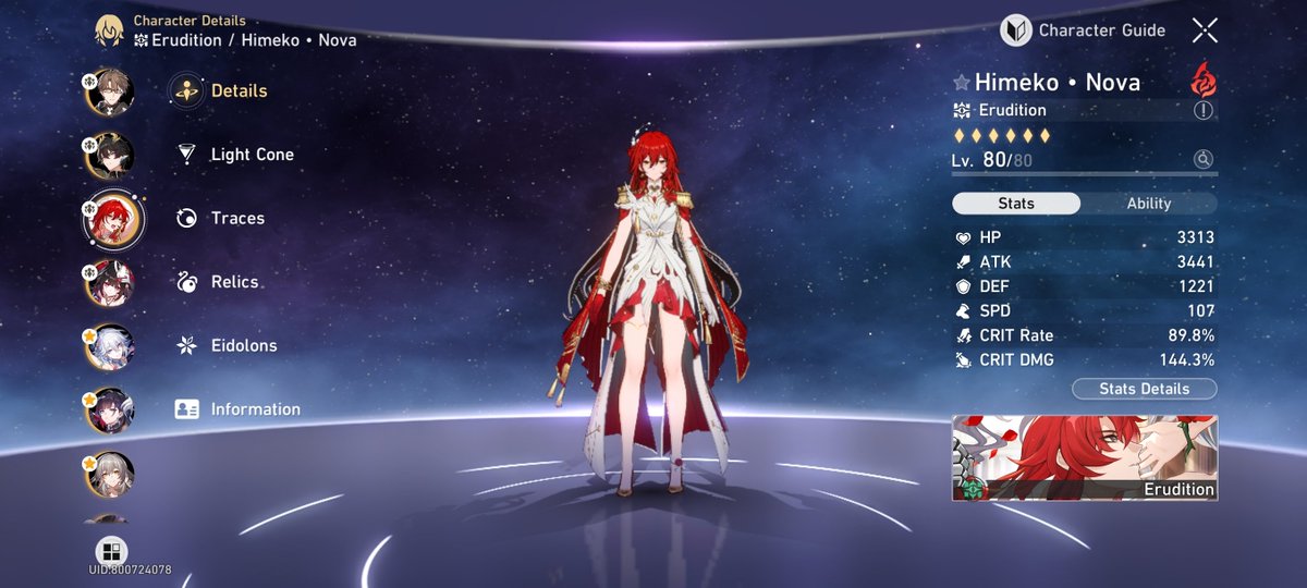 53742xx's tweet photo. Himeko • Nova acquired, Himeko • Nova built

(Sorry Argenti you're T5 your light cone is going to the queen) https://t.co/KB1p1ivlTD