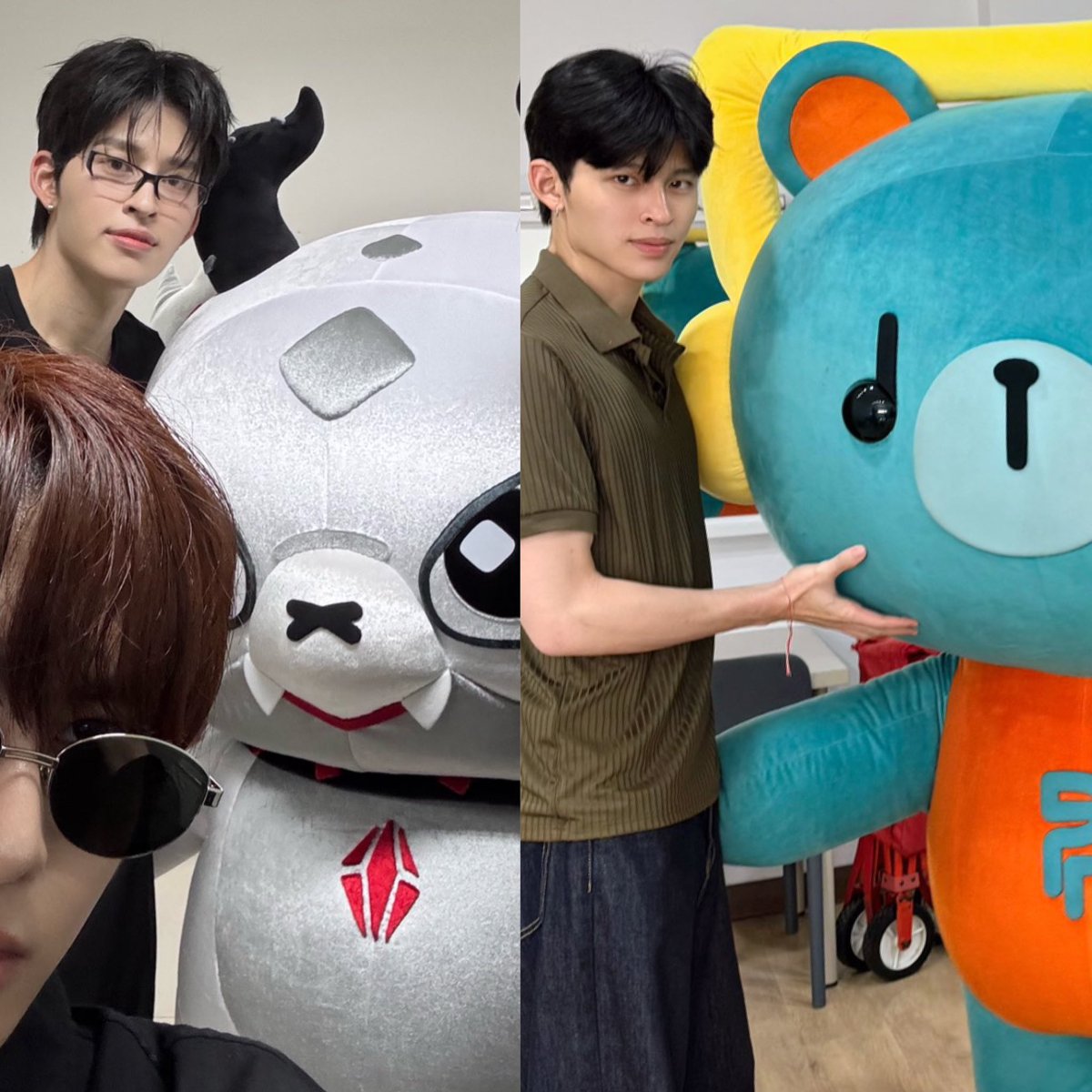 worshipphuwin's tweet photo. เอ็นดูปอนด์ แฟลรี่ในหัวปอนด์คงคิดว่าจะตัวเท่าพี่เพิ่มอะ🤣 ความเลี้ยงลูกตัวยักษ์มาตลอด ฮีทำมือกะส่วนสูงน้องชายในจินตนาการ คือขนาดตัวพิเพิ่มเลย🤣

🐻: “นึกว่าจะตัวเท่านี้” /ทำมือวัดความสูง

พอมาวางเทียบกันแล้วก็คือคนละไซซ์จริงๆ ตุวนึงอ้วมมินิ อีกตุวหัวกมๆใหญ่ๆตุวสูงเท่าผู้ปกครอง 😂 https://t.co/JBdkV6Pl1A