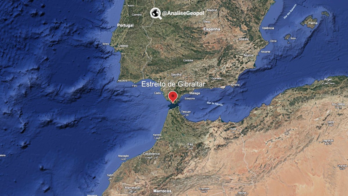 AnaliseGeopol's tweet photo. 🇪🇸🇲🇦🇮🇱 Com o bloqueio naval dos Houthis no Mar Vermelho, o Estreito de Gibraltar se tornou a única rota segura para o acesso de Israel a rotas marítimas internacionais. Colapsar o controle espanhol de Ceuta em Gibraltar usando o Marrocos como proxy parece ser a medida lógica que os sionistas tomaram em conjunto com os EUA para garantir sua única rota marítima aberta. É importante lembrar que a Espanha vem se posicionando contra os planos sionistas e operações militares dos EUA e Israel no Oriente Médio.
