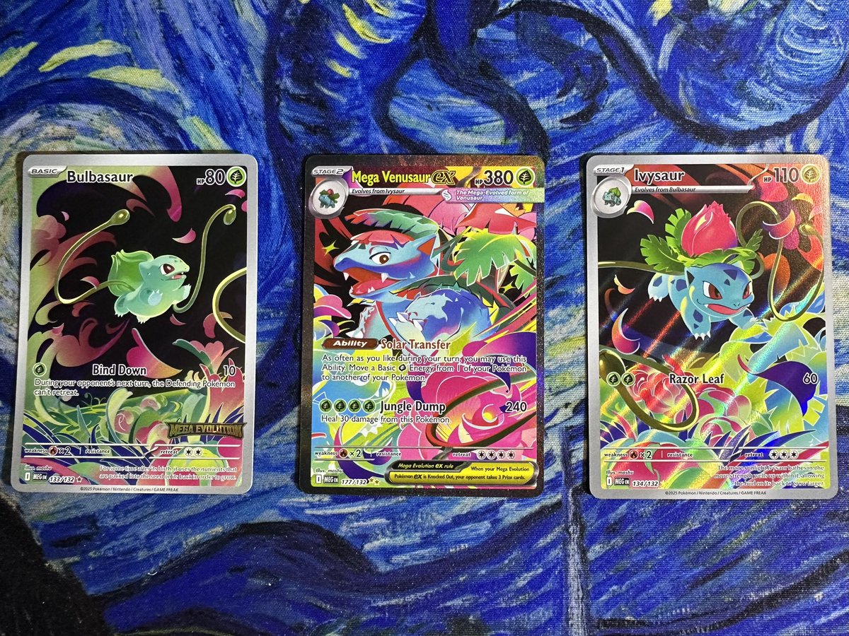 dragoran_tcg's tweet photo. Mega Venusaur line from Mega Evolutions 👀

$150 shipped for all!

@BUYSELLTRADETCG @CardboardBanger https://t.co/XFhzwaVbsz