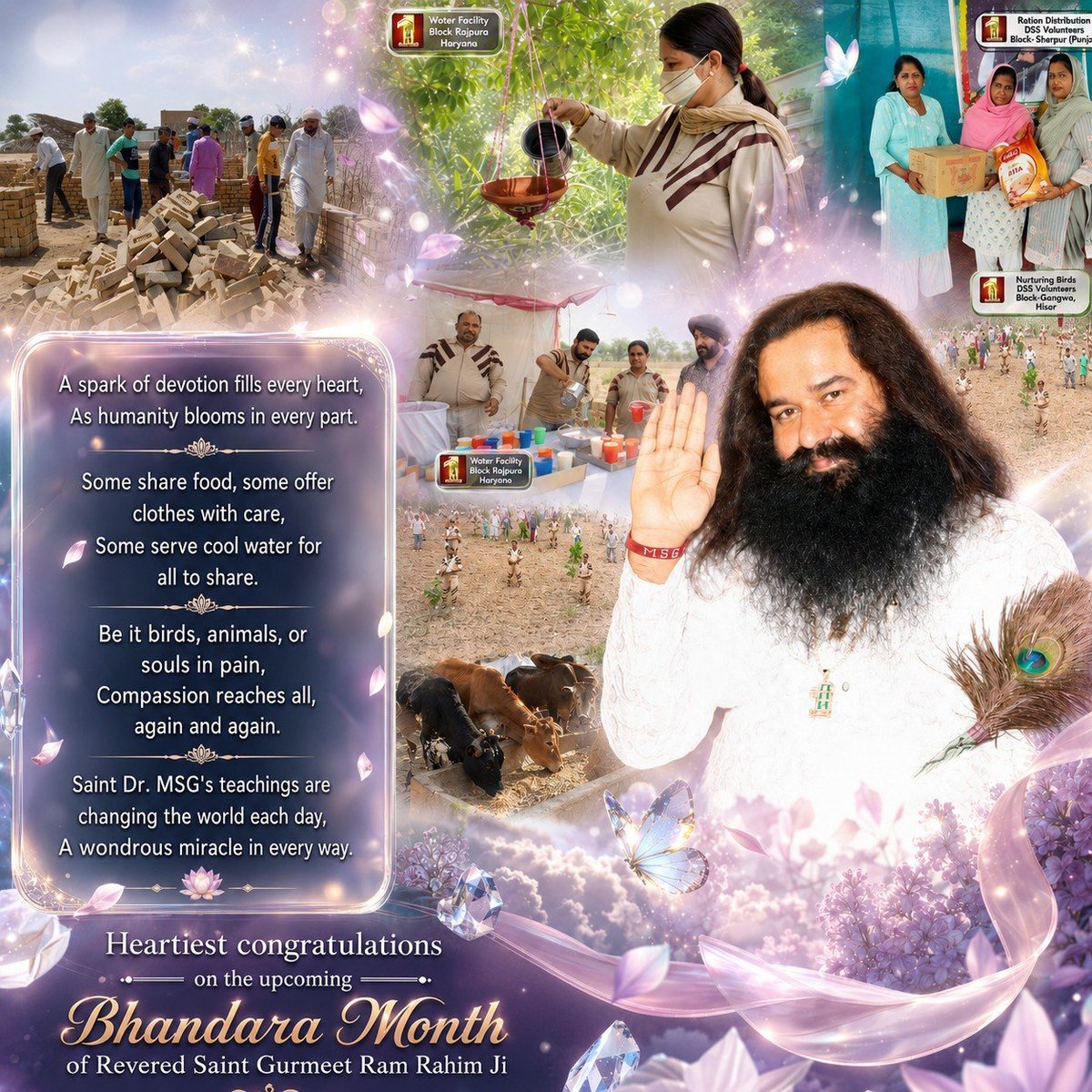 Rinki_1989's tweet photo. MSG Bhandara Month जिसका इंतज़ार करोड़ों दिल पूरे साल करते हैं। अगस्त का आगमन केवल एक नए महीने की शुरुआत नहीं, बल्कि करोड़ों अनुयायियों के लिए आस्था, सेवा और खुशियों का उत्सव है। @SaintGurmeetRamRahimji के अवतार माह की आहट से ही हर ओर उत्साह का माहौल है। 

#FewHoursToGo https://t.co/Q5lGzhhRnS