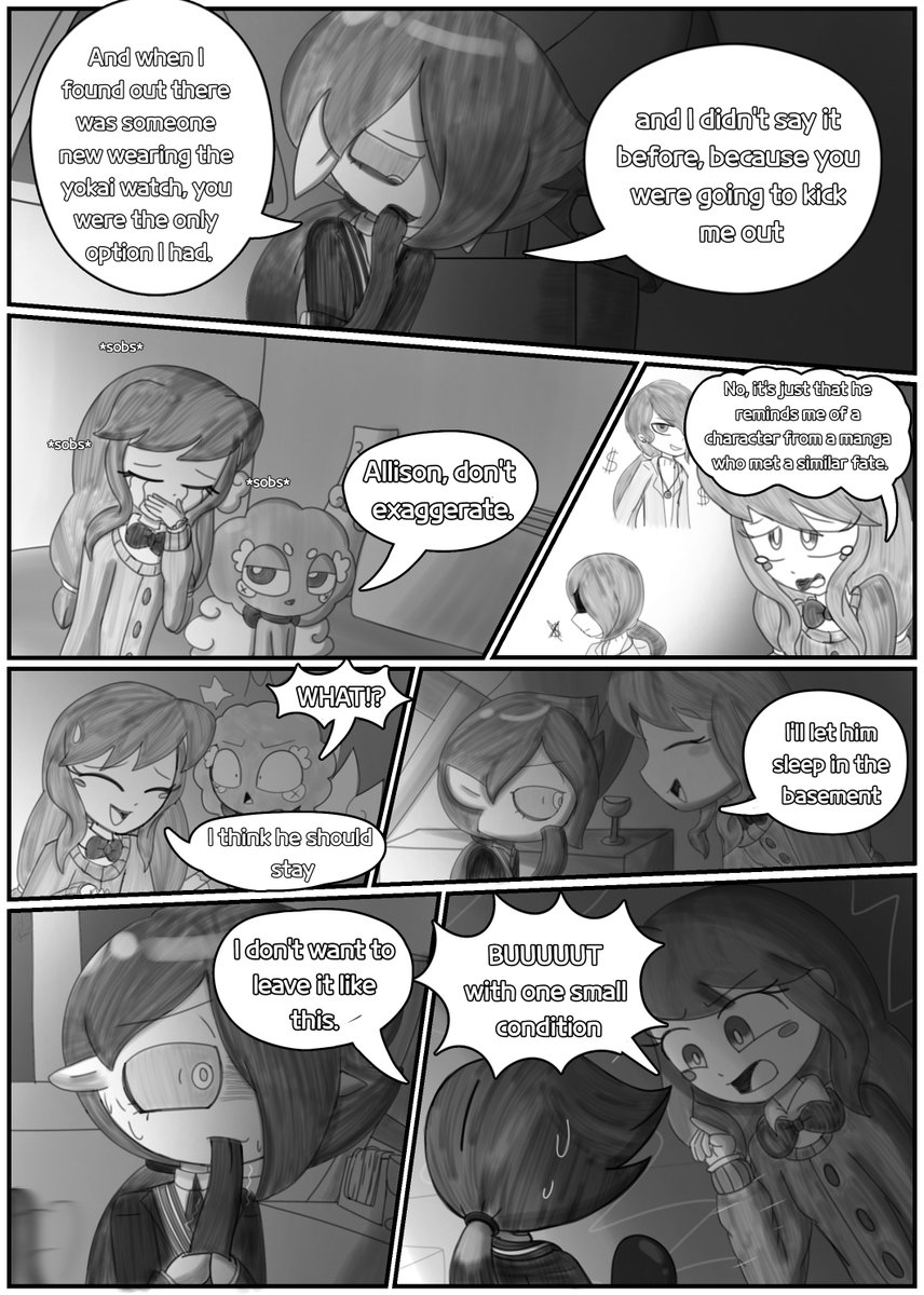 YaizaWorld10's tweet photo. Lappinitup's reflection (COMIC) 1-4
It's a comic about how Allison and Imaringe met Lappinitup
#originalcharacter #fancharacter #妖怪ウォッチ #YoKaiWatch #SaveYoKaiWatch #TakeBackYoKai #insertoc https://t.co/Dv98fwsHVQ
