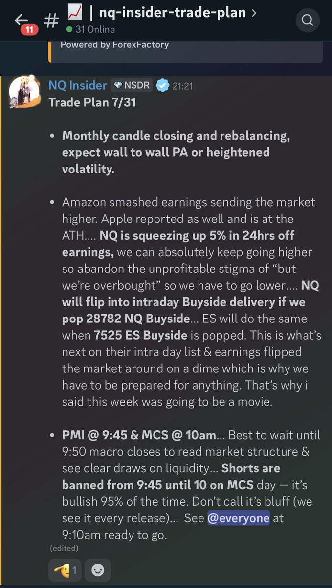 NQInsider's tweet photo. Trade Plan 7/31

LIVE Trading @ 10am everyday.

$qqq $spx #futurestrading #daytrading #daytrader #livetrading $nq $NQ_F $ES_F $spy https://t.co/xMrsbfUzYH