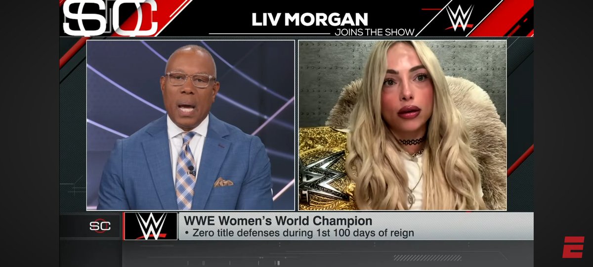 dntthegame's tweet photo. @TripleH "How are we supposed to judge performance when people like Liv never defend? Whose fault is that, Stu? Or the asshole in gorilla?"
Thanks @espn @ESPNSCalerts @ESPNSC https://t.co/ku7mH8jl9r