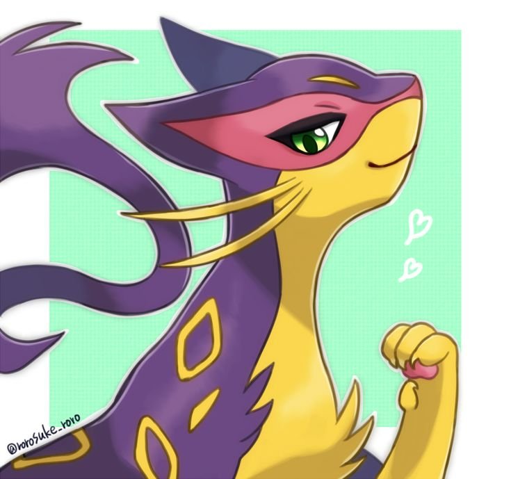 SummonerNovice's tweet photo. ♧︎》Yeah but what about, 

Liepard Acc with Chigiri as Muse https://t.co/atAQQERrQk