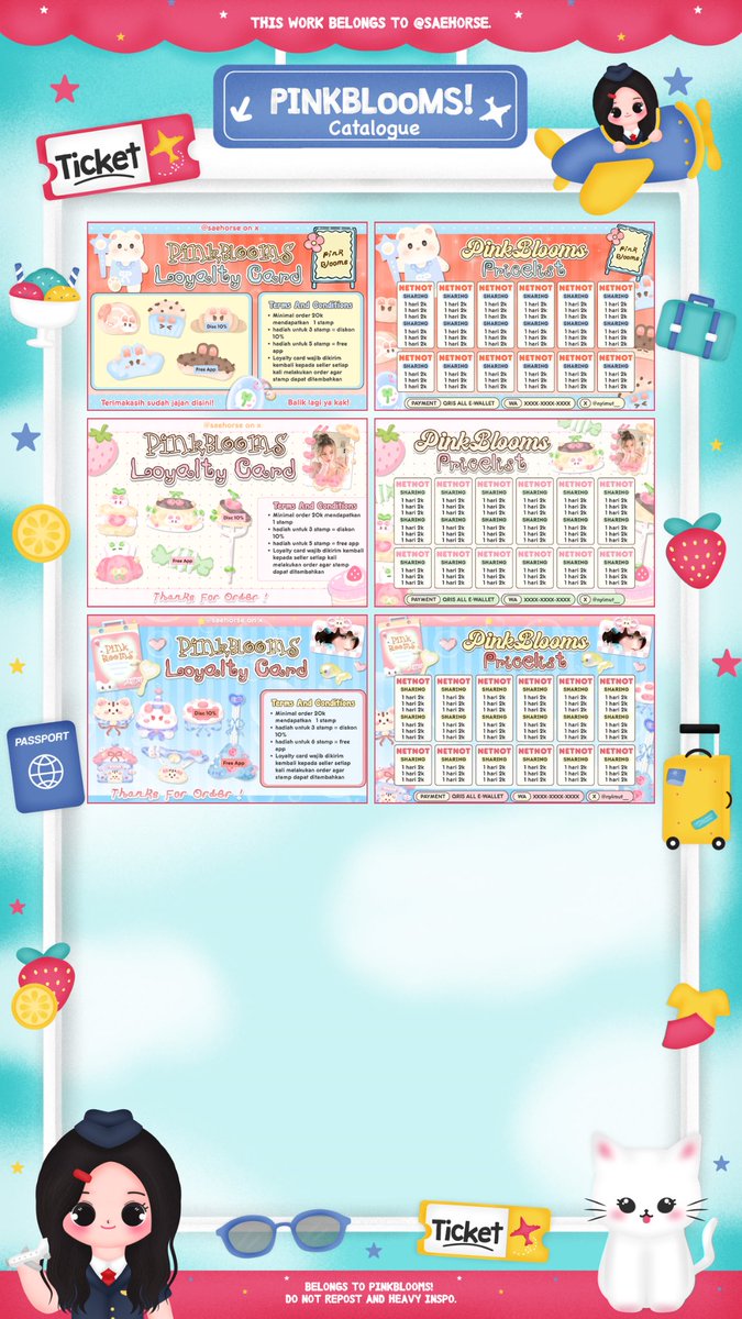 nyimut__'s tweet photo. ꒰ ♡ ꒱ . . help retweet?  Thx ୨୧ 🍮🍏  ˚⸝⸝ 

a fresh batch of  𓈀 𓈒 ₊ ⟡ 🍡🌸  new loyalty card catalogues has arrived 👛🍀 𖠗 ⊹ bisa kamu miliki dengan harga https://t.co/vRIhQ7NHHj ⊹  ♡۫   Bisa bundle Edit Pricelist 🥞 scroll for detail ! 🛼⭐️

    ⊹  ʚ 💌  #zonauang https://t.co/2ubpjov029