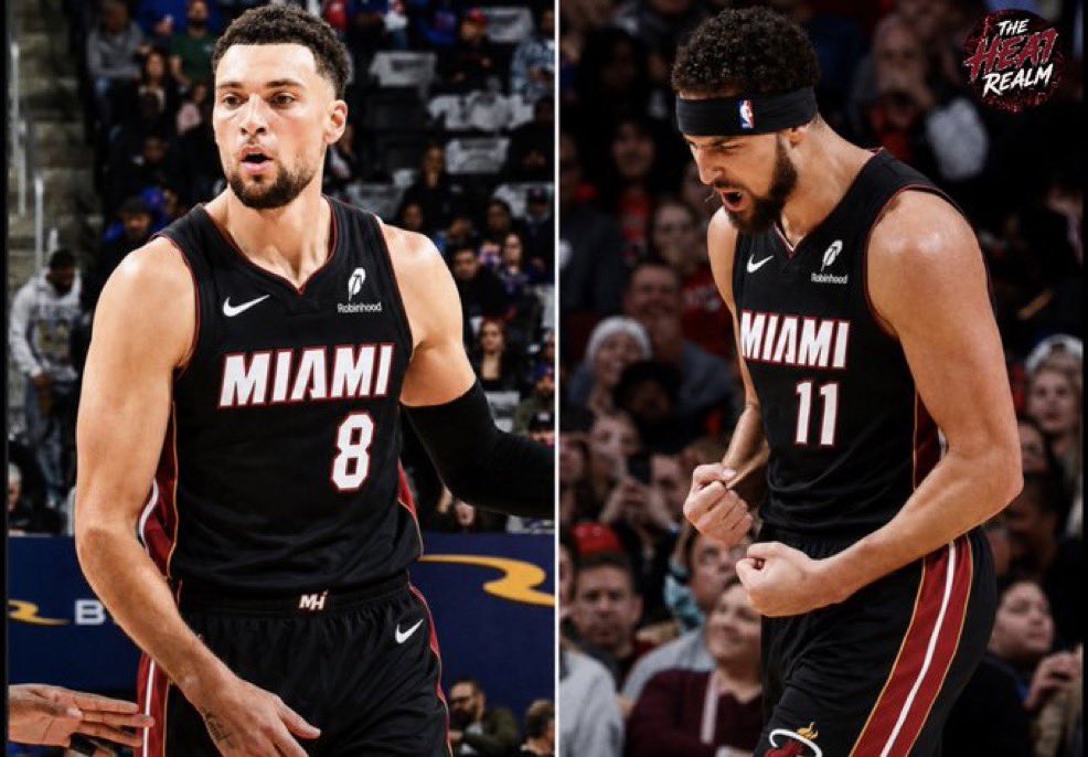 WadexFlash's tweet photo. If the Miami Heat get both Zach Lavine and Klay Thompson off the buyout market…

I’m building Pat Riley a statue outside of the arena myself. https://t.co/AfO9qS76Ej