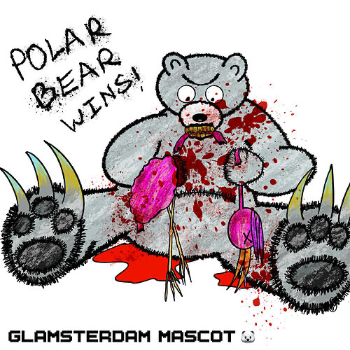 abcoathup's tweet photo. Polar bear selected as mascot for Glamsterdam upgrade https://t.co/A4lPNU3UZM