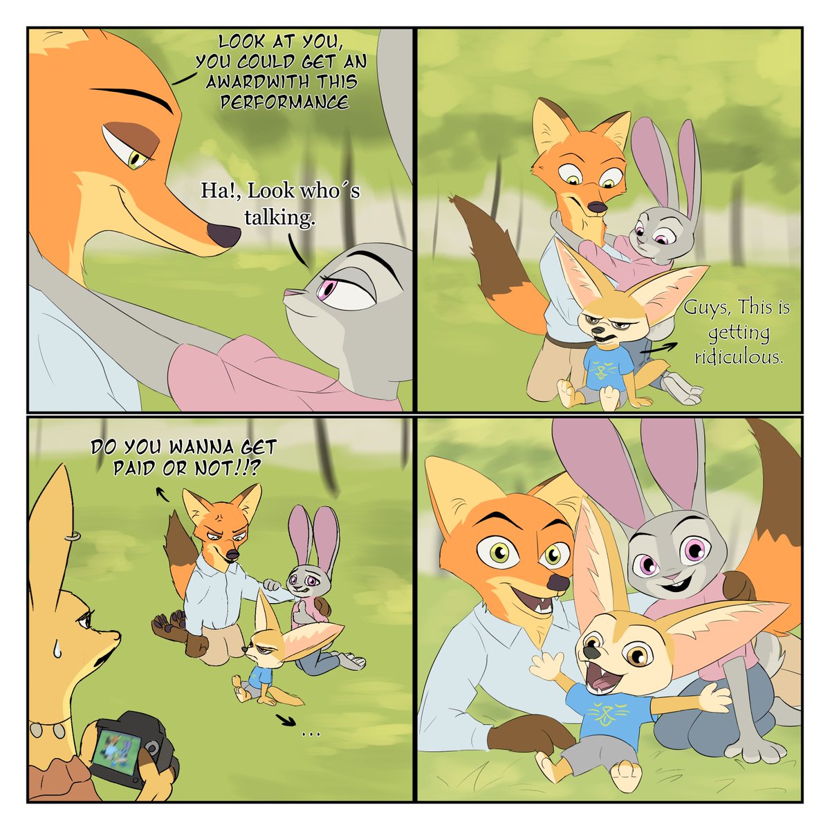 mofinman99's tweet photo. Finnick being  the paid third wheel once again (ENG/ESP) #wildehopps https://t.co/PJspyGE88n