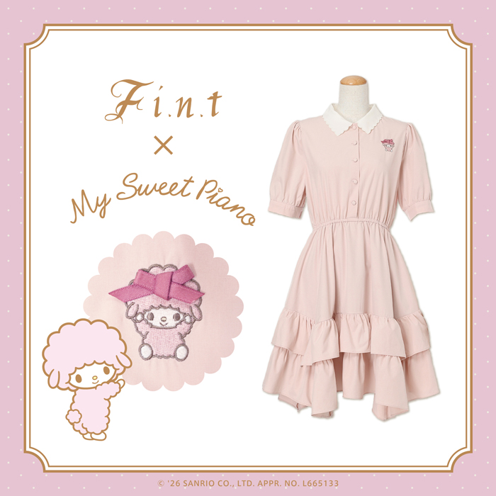 FintOFFICIAL's tweet photo. ☑︎𝐏𝐫𝐞 𝐎𝐫𝐝𝐞𝐫

𝓕 𝓲.𝓷.𝓽 × 𝓜𝔂 𝓢𝔀𝓮𝓮𝓽 𝓟𝓲𝓪𝓷𝓸

マイスウィートピアノをイメージした淡いピンクのワンピース🩷リボンでおめかししたマイスウィートピアノの刺繍がポイント🎀

先行ご予約は8/4(火)12:59まで

▷https://t.co/2tSEbQGvFv

#マイスウィートピアノ #fint #フィント https://t.co/6y068GSiPS