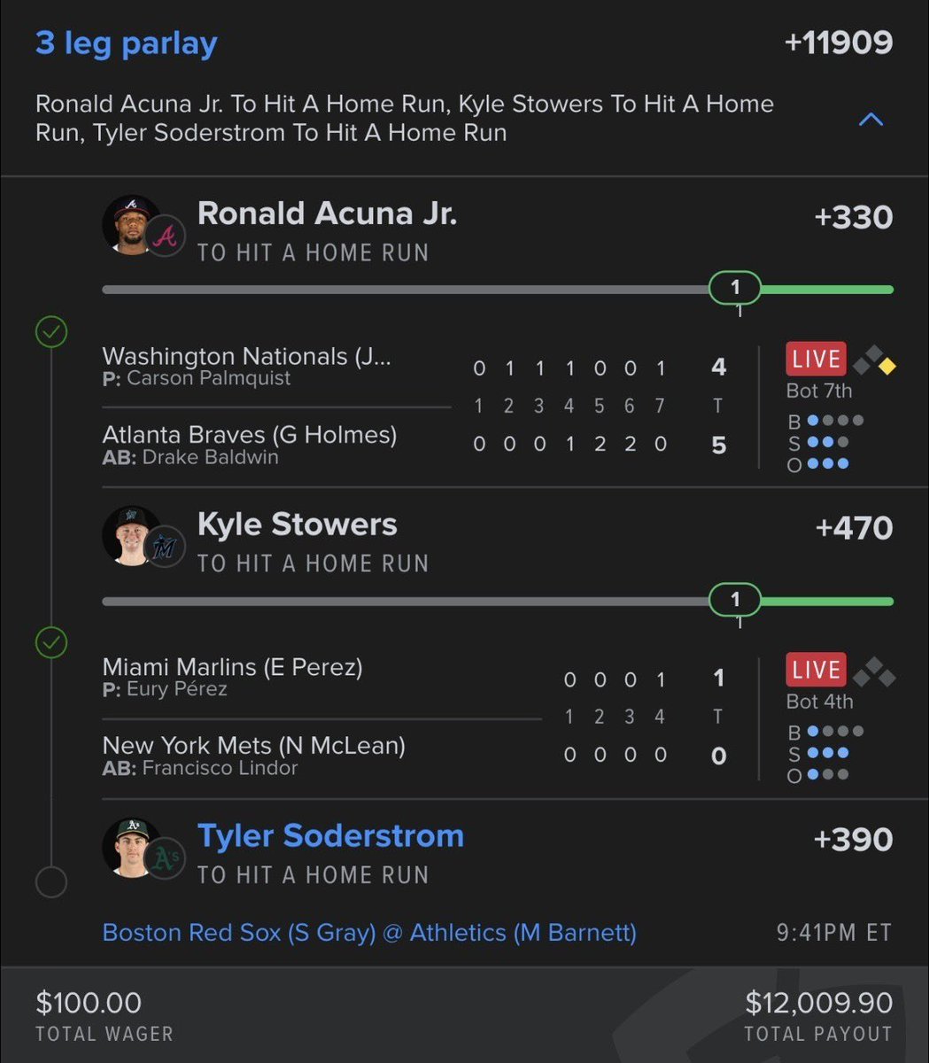 Dicksonjackbet's tweet photo. OH MY GOD... TYLER SODERSTROM! 🤯🔥

I'm sending $100 to 5 people who LIKE &amp; RT if this CASHES TONIGHT! 💸🍀 https://t.co/0migKjCrLD