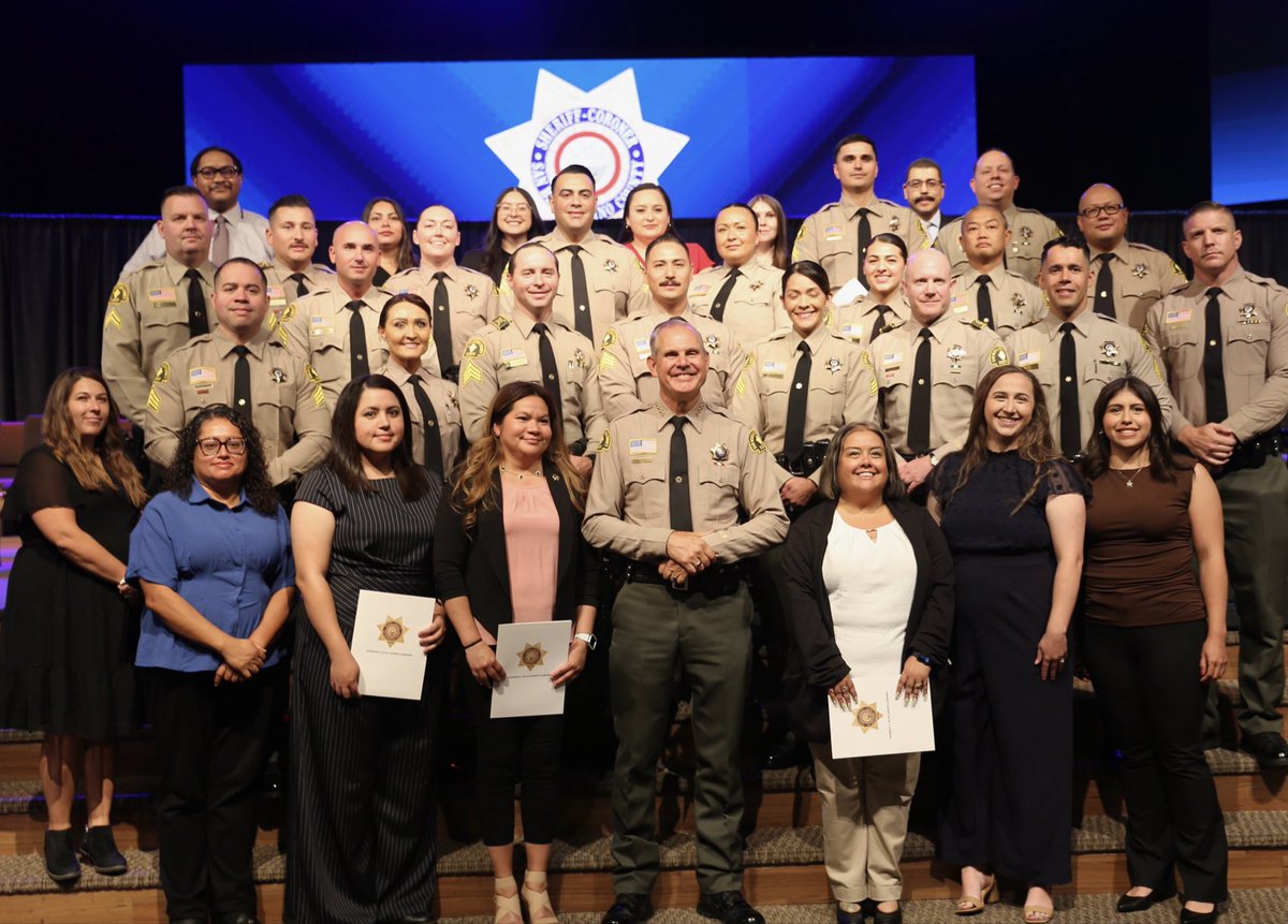 sbcountysheriff's tweet photo. Congratulations to all of today’s promotees!

Today’s Promotional Ceremony recognized the dedication, professionalism, and commitment of the men and women who have earned the opportunity to serve in new leadership roles. We thank each of you for your continued service to San Bernardino County and wish you success as you begin this next chapter.

Congratulations on this well-deserved achievement!