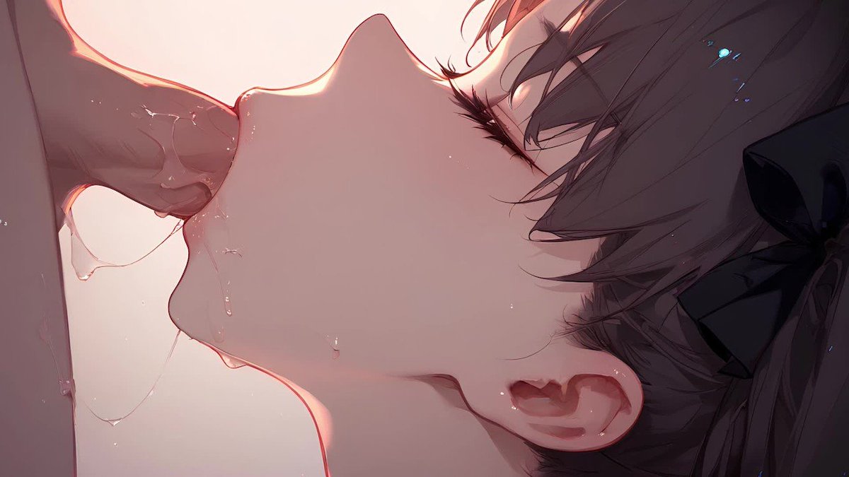 _Boomisms_'s tweet photo. The loud slurps echoing the area, such a harmonious orchestra it creates. Sinful lust consuming Rin's own mental state. Craving for a devil's dominance upon her.

 "Look how cute you are....an expertise in being a throatsleeve for me..." https://t.co/zK0Yon3ddO