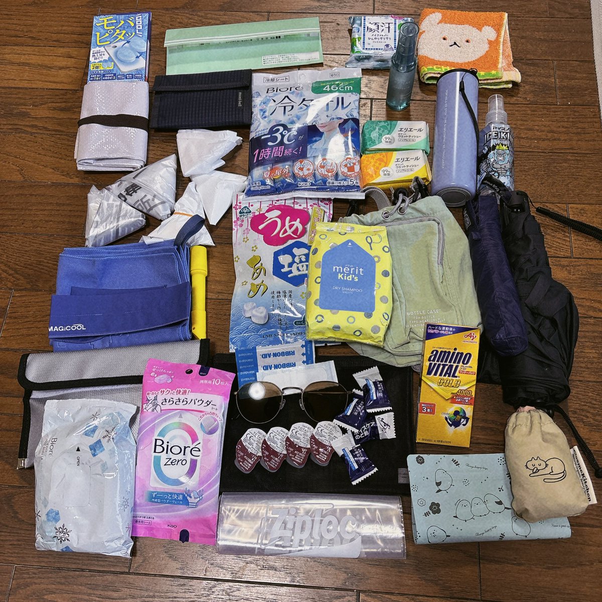 msrbf27's tweet photo. ジャイガの持ち物ざっとまとめてみました！　持ち運びはcolemanのバック、その他はユニクロのリュック、飲み物等はサーモスの保冷バッグに入れます🌟　そこそこ重いので、飲み物の本数と荷物の量は調整するかもしれません🫠　レインコート持って行くか悩み中です🥲 https://t.co/on5f41sops