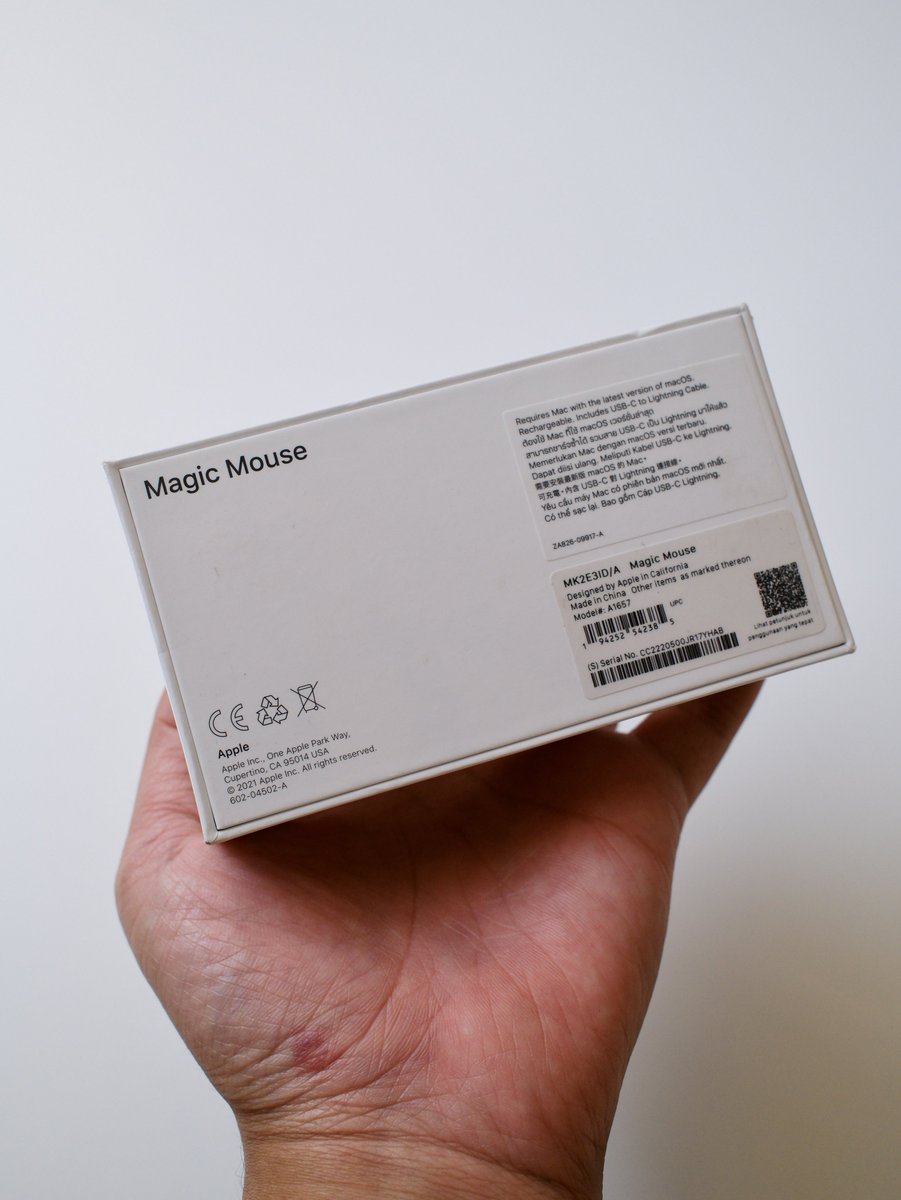 bhaguz_403's tweet photo. Dijual Magic Mouse! 😎😍
Permisi gaes mau jual Magic Mouse putih kondisi baru segel. 
Kelengkapan Magic Mouse dan kabel USB-C to Lightning.
Cocok buat user MacBook Air/ Pro atau desktop seperti Mac mini juga boleh banget.

Harga 850 ribu aja. Minat cuss DM alamat cek ongkir. Bantu RT gaes thank you 🙏🏼