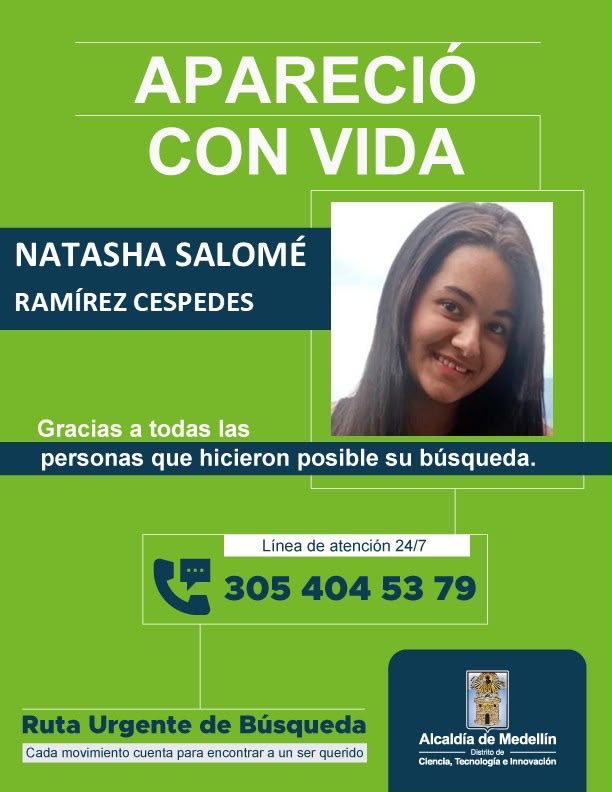 arcilaDDHH's tweet photo. La encontramos con vida!!! La @AlcaldiadeMed junto con la familia de la menor y la comunidad realizamos  un barrido de verificación e intervención en el sector La Loma, corregimiento de San Cristóbal. Mediante un trabajo conjunto con la @PoliciaMedellin la Policía de Infancia y Adolescencia y el GAULA MEVAL, se logr�� la localización con vida de la menor de edad. #PrimeroLaVida  @FicoGutierrez @PazDDHHmed