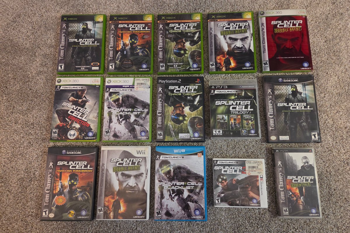 voidyhead's tweet photo. My favorite series of all time... I can't believe it's been 13 years. @xbox @ubisoft @splintercell #nodiscnobuy #physicalforever #splintercell #xbox https://t.co/IeDrNVcFrs