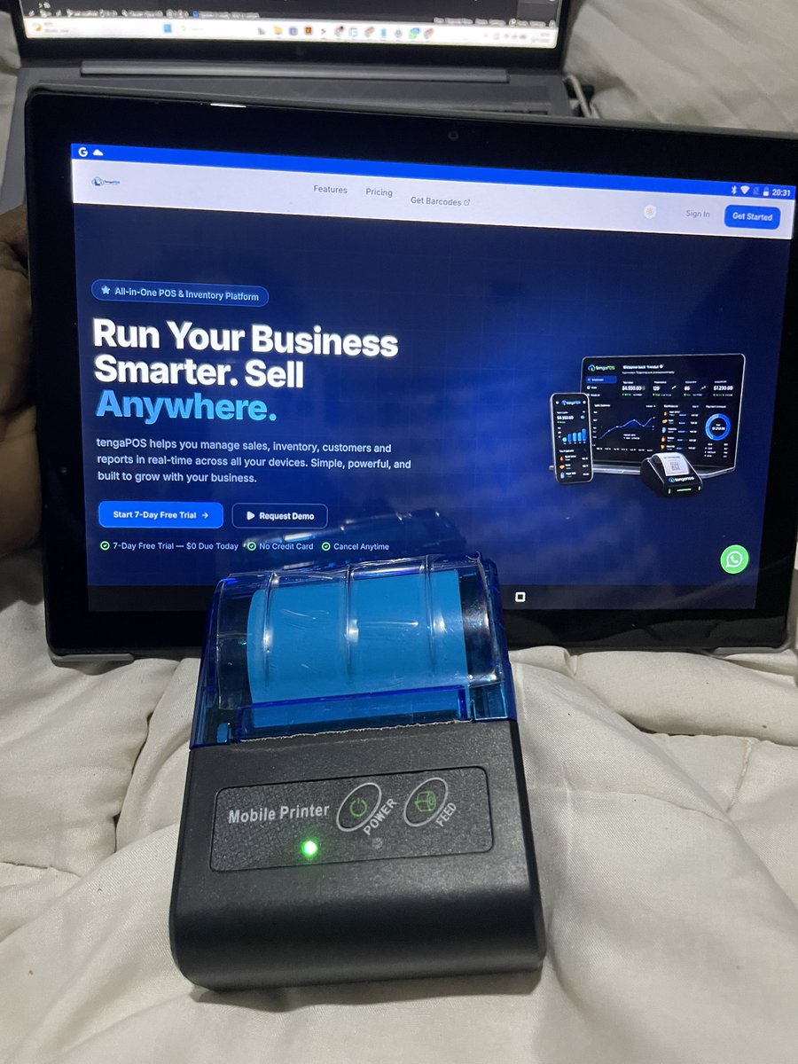 Munyah_Wacho's tweet photo. Hie guys, muchiShona ndiri kungoti, nemukono wako we$200, you can get a Portable POS system for your business. It includes:

1. 10 inch Android Tab
2. Portable Thermal Receipt Printer
3. Cloud Based POS Software

Pros: You can monitor your business, inventory and track sales remotely from wherever you are. All you need to do is assign your staff a Shop Assistant Account barring them from tinkering with the system and inventory.

ZIMRA Fiscalisation and electronic payment methods also available on request as paid extras.

Supported Modules so far: Retail, Restaurant, Workshop, Hardware, Manufacturing, Phamarcy & Liquor Store/Bar. More modules are coming 🔥

📱: 0773 909 307
📧: info@globalspaceweb.co.zw
📍: Shop C3, Cyrus Mall, Corner Mbuya Nehanda & Speke.