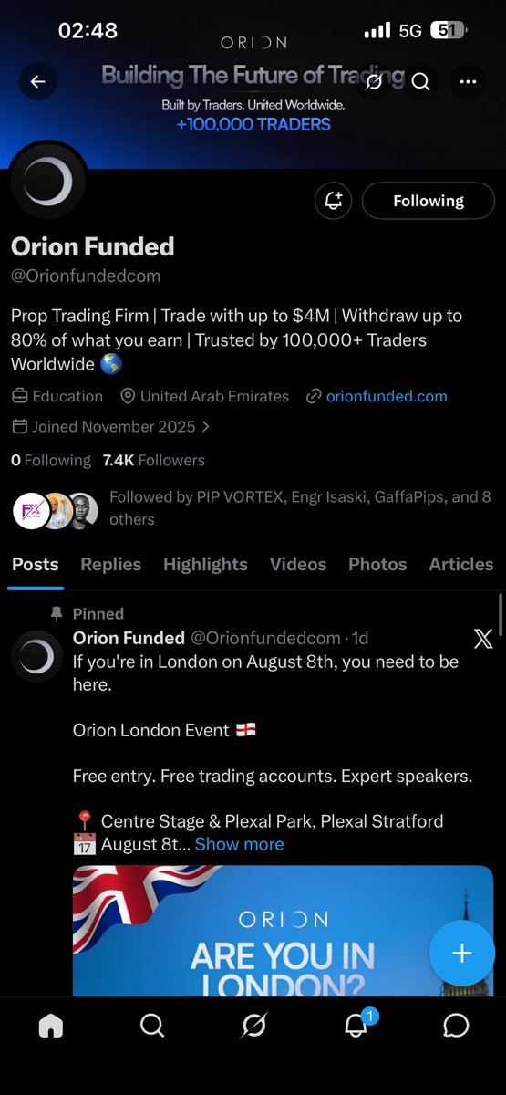 Learnwikko's tweet photo. @PropFirmMatch @Orionfundedcom Done ✅ ✅✅.    @dimpledhanna  @Marwan_fx01 https://t.co/bVMh2VwpnX