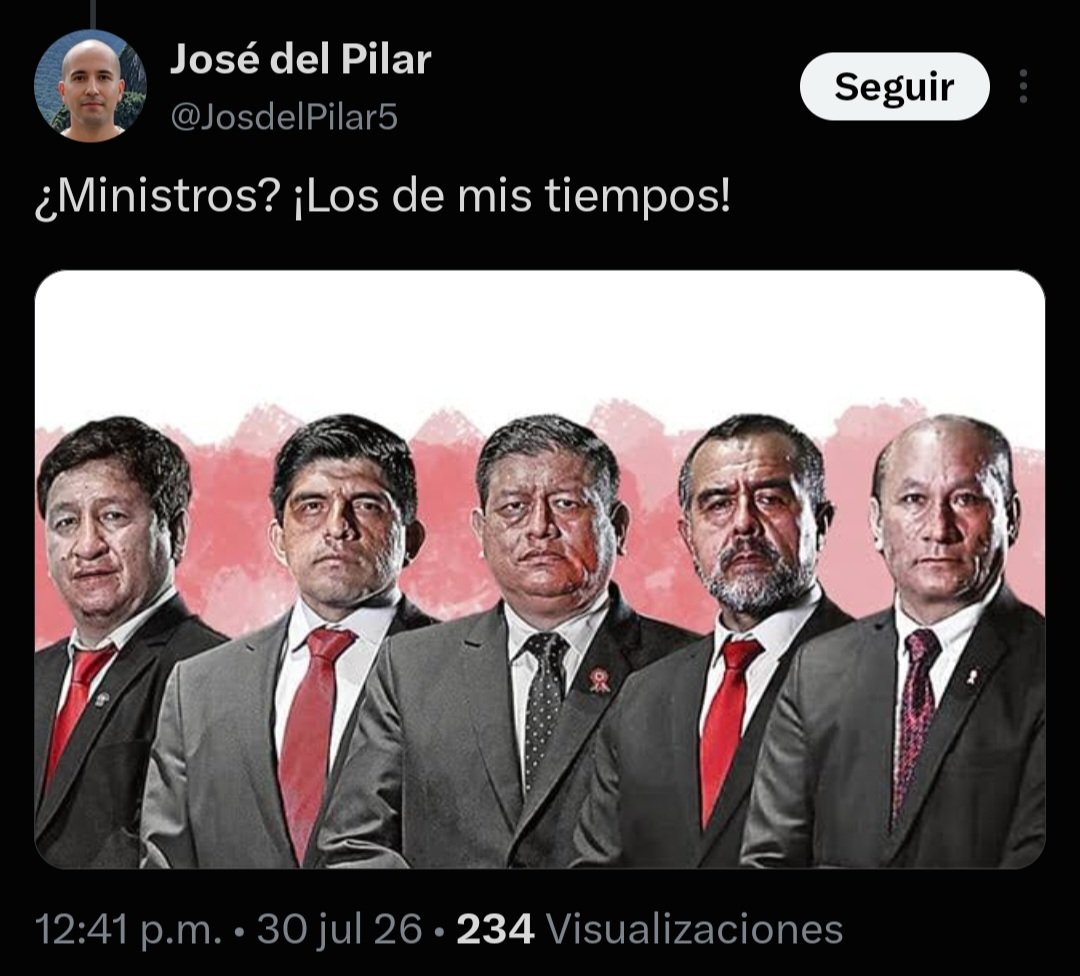 macfeder's tweet photo. @julianaoxenford @RPPNoticias Ahi ta tus ministros...igual de incapaces...todos izquierdistas y comunistas... https://t.co/puv0ozmidy