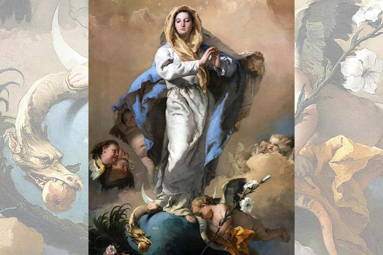 confused2clear's tweet photo. @gregcello All she needs is the Hail Mary:

"I will put enmities between thee [the serpent] and the woman, and thy seed and her seed: she shall crush thy head, and thou shalt lie in wait for her heel." https://t.co/coX93r9UtQ