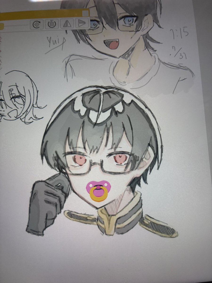 Raluc_99's tweet photo. 案外似合うんだな、これが。
 #ヘタリア  #日本  #絵チャ https://t.co/HsJTGqWNje
