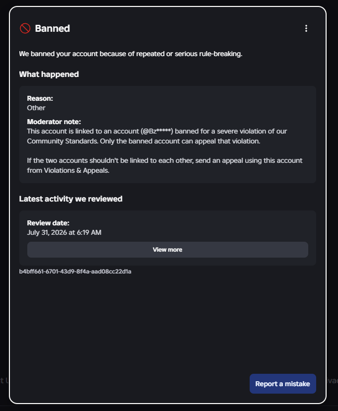 crimeltyy's tweet photo. All my roblox accounts were just wiped out, out of nowhere. Over 15 accounts, holding valuable groups were enforcement banned for a outfit ideas game that had nothing wrong with it.
Roblox needs to work on their system and unban all my accounts, please retweet this post. @Roblox https://t.co/WAMd9RZXTr
