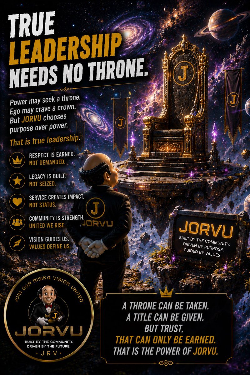 mvnsanthosh456's tweet photo. 🚨 JORVU IS NOT HERE TO FOLLOW THE TREND.

JORVU is here to **CREATE THE TREND.** 🐸🔥

The silence is building.
The community is growing.
And the next move? 👀

**You’ll know when JORVU decides.** ⚡

Stay early. Stay ready.
$JORVU 🟢

#JORVU #MemeCoin #Crypto #Web3

@J https://t.co/DkeJdsqBbf