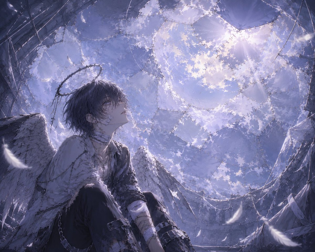 Luka_zeta's tweet photo. プロンプト配布🦋.*˚

【ツギハギ天使】

https://t.co/Y9AB5Nls2K

chatGPT推奨
Pixaiでも一応できたけど 自信ない😢

構図①②あります
衣装なしver.と衣装プロンプトも！ https://t.co/oOVwhd1Fyn