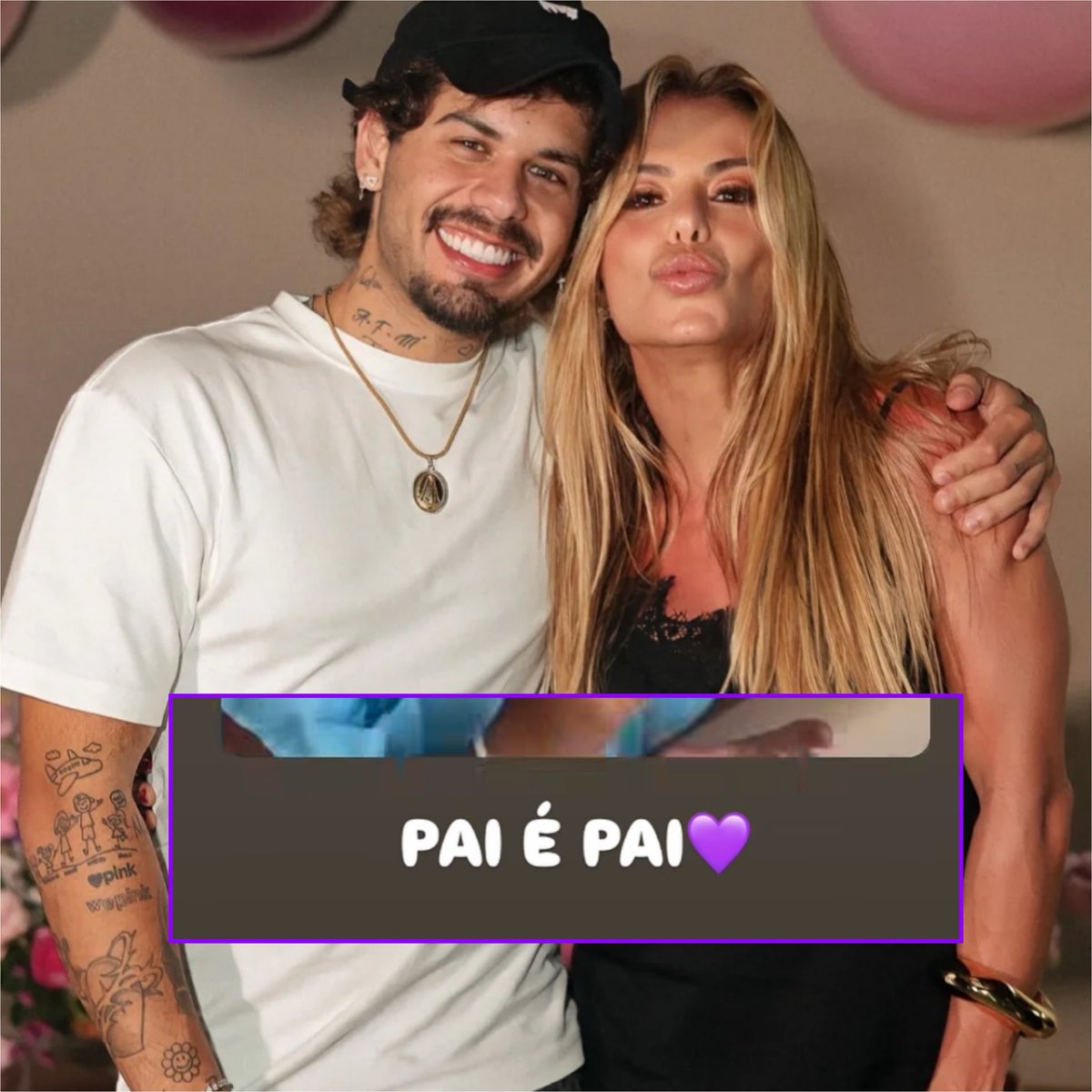 rindocasal's tweet photo. 🚨GENTE?! Após fotos de Virgínia Fonseca serem publicadas ao lado de Vini Jr. com José Leonardo no colo, Poliana, mãe de Zé Felipe, compartilhou uma suposta indireta nos stories. Ela publicou um vídeo de Zé com os filhos acompanhado da legenda: “Pai é pai” 😳 https://t.co/29XEQXnK9f