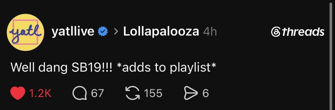 PilyangPilak's tweet photo. THEY'RE STARTING TO PICK UP 👀

#SB19atLollapalooza https://t.co/upnxUiepp5
