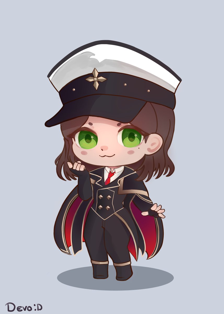 DevoFake54152's tweet photo. Mau chibi. No recordaba cuantos detalles tenía el traje completo de Mau, le batallé pero se logró.
.
.
#MauriArte https://t.co/L8bWBipCPB