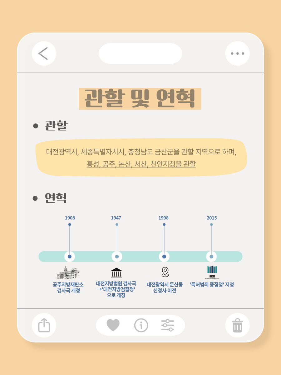 spo_gov's tweet photo. [Pro_to_u 기자단] 기술과 아이디어를 노린 범죄를 추적하는 곳, 대전지방검찰청

지역마다 전문 분야가 다른 검찰청! 🏢
전국 중점검찰청 시리즈 3,

💡 '특허범죄 중점검찰청' 대전지검의 이야기를 카드뉴스로 확인해보시죠!

#대검찰청 #검찰 #Pro_to_u #기자단 #대전지방검찰청 #특허범죄 https://t.co/JWgAqIq51q