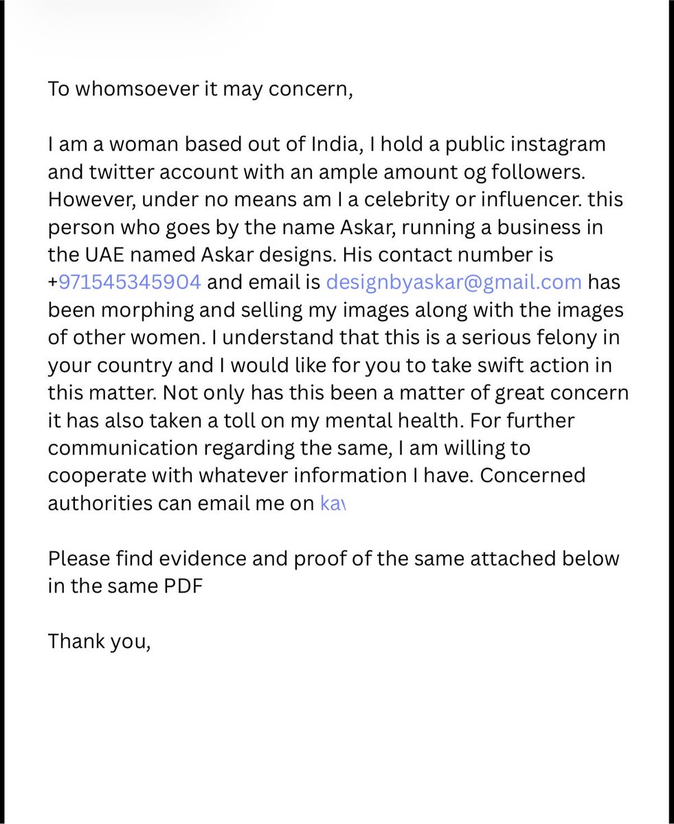 apppuu03's tweet photo. @DubaiPoliceHQ, I’m sharing the complaint I have already prepared because I haven’t been able to submit it through the online portal due to the passport based sign-in requirement. I have evidence and am fully willing to cooperate. If there’s an alternative way to report this without passport authentication, I’d sincerely appreciate your guidance. Thank you