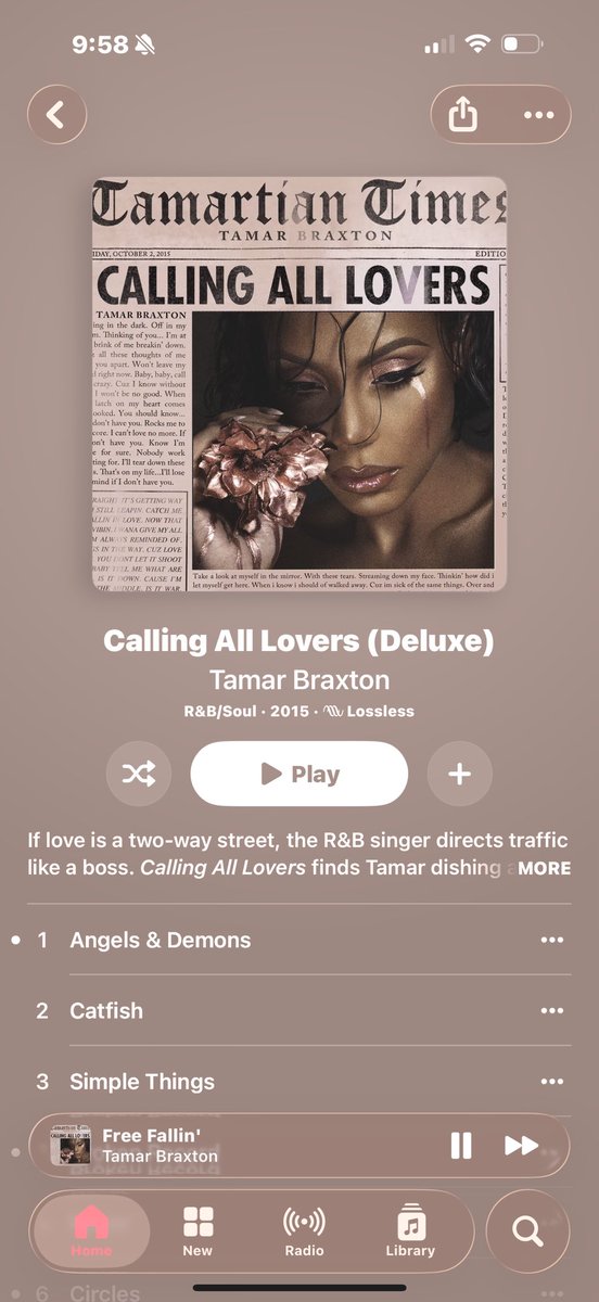 jacksonx___'s tweet photo. One of the BEST R&amp;B albums of this generation! 😭🤎 Literally NO SKIPS 🚫 @TamarBraxtonHer https://t.co/giJlVxRVtd
