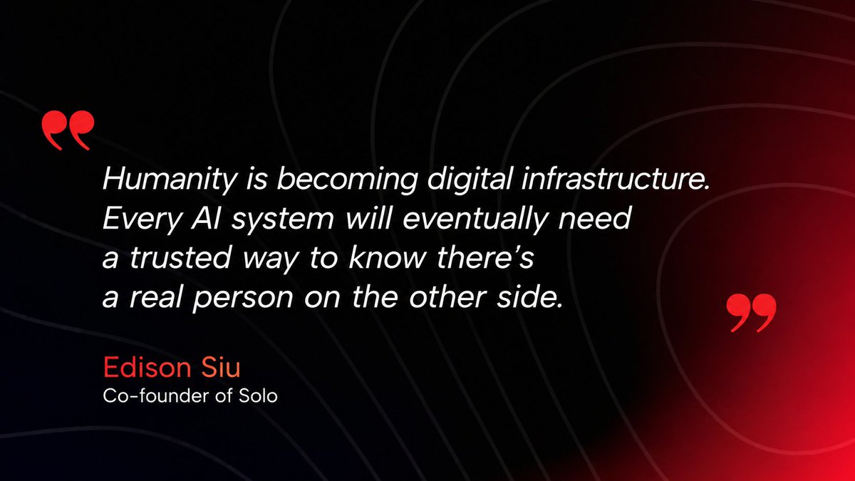 projectsolo's tweet photo. AI is creating a strange new asset class:
Authentic human interaction.
The scarcer it becomes, the more valuable it gets. https://t.co/v4mBuHAf7g