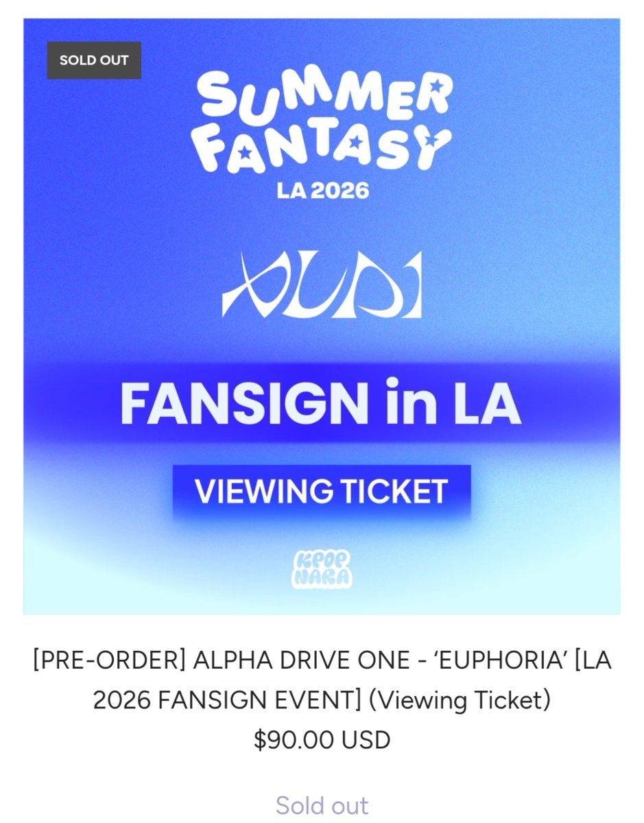 LoveAtHaem's tweet photo. #ALD1 1st FANSIGN in LA

🔥 EVENT Ticket — Sold out in 5 mins
🔥 VIEWING Ticket — Sold out in 3 mins https://t.co/5bNFfBTMxU