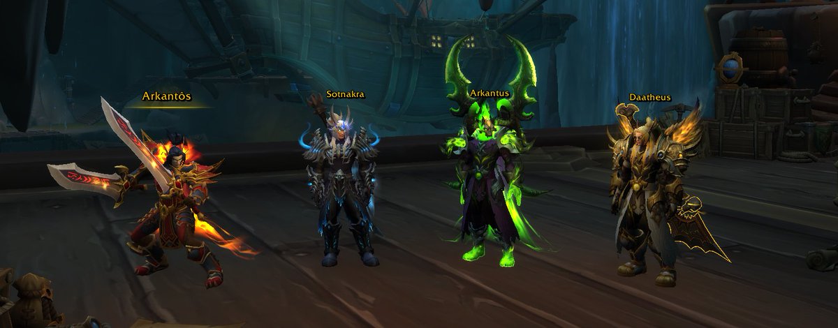 Arkantos1989's tweet photo. I barely post here but here's my characters.... i know theres no shaman or druid the reason is simple they can't be blood elf 😭😭 https://t.co/wp9Zg2qkK0