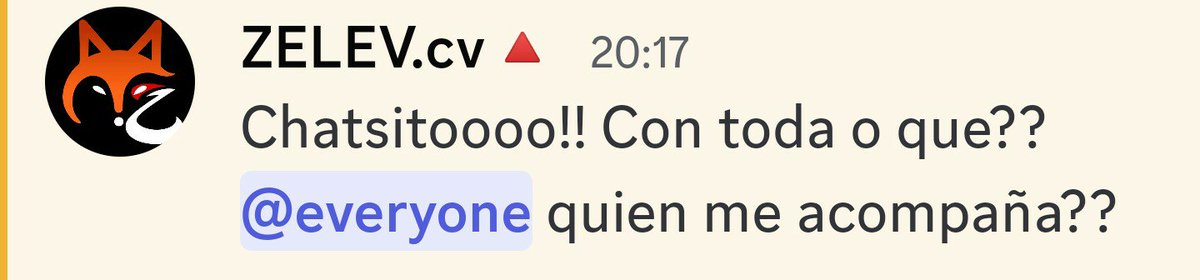 infovelezm's tweet photo. 👾 - Mensaje de Zelev a través de Discord
#ChristopherVelez #zelev @christophervele https://t.co/a3VkKJOcyg