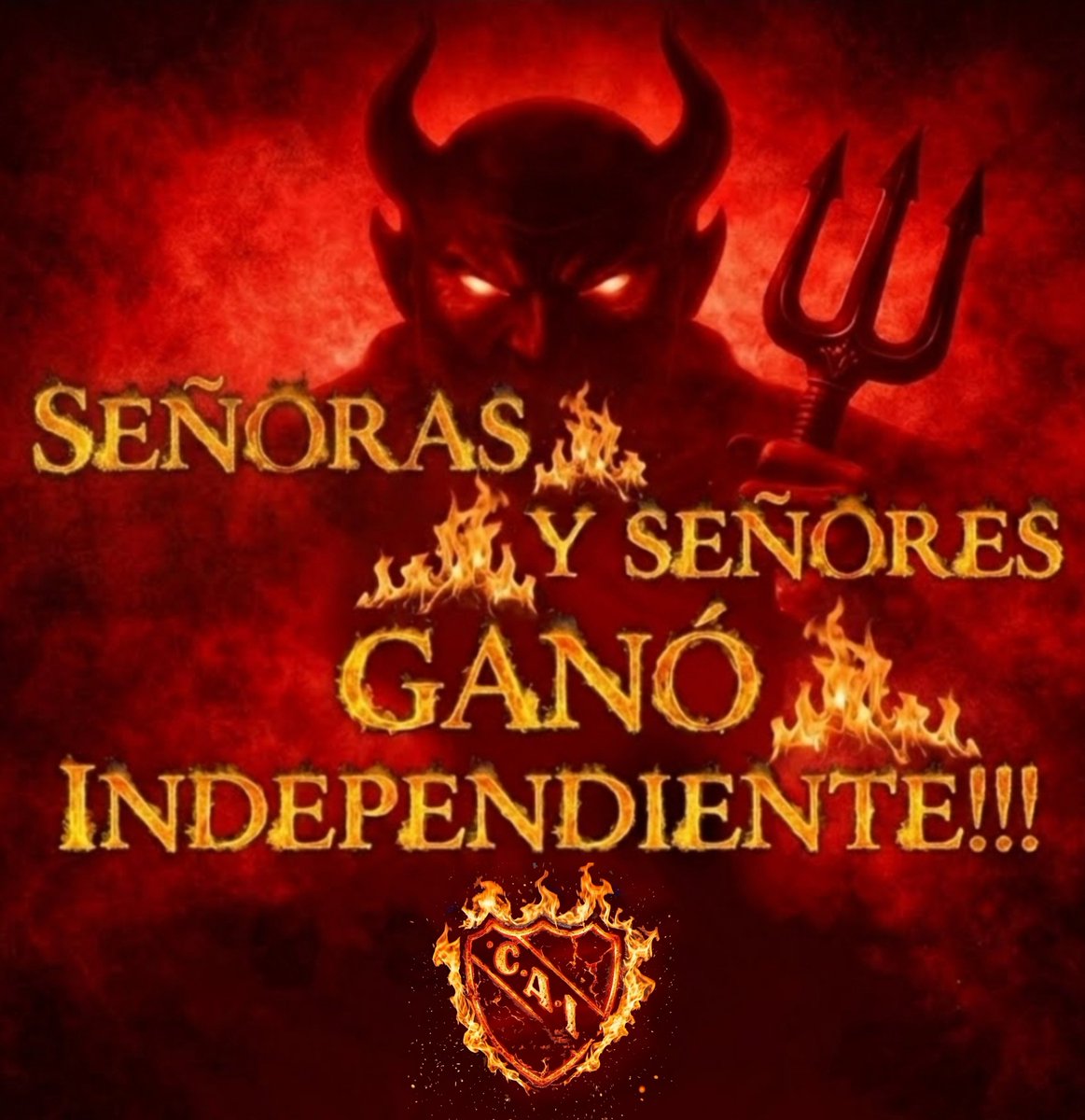 Gattitz's tweet photo. Sras y Sres Ganoooo @Independiente 
Vamooo 🔱🇦🇹 https://t.co/19I27AtF21