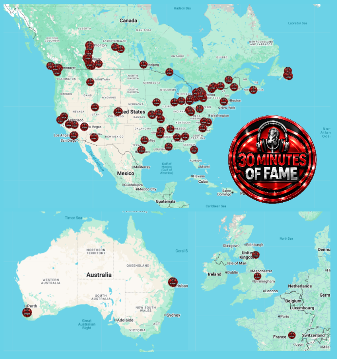 MrDaveMur's tweet photo. I’ve been secretly collecting pins.
Not the metal kind,  the kind that mark where every podcast guest is from.
Some are clustered
Some are lonely dots in the middle of nowhere.
It’s getting weirdly beautiful.

I can't promise people coming on my little show will make them famous, but I CAN put them on MY map!

Link in comments and on my bio.