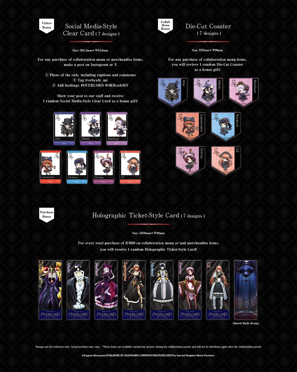 ORBcafe_my's tweet photo. 【 ✦・ANNOUNCEMENT・✦ 】
OVERLORD Collaboration Cafe is coming to KL!!

You're invited to Nazarick's Masquerade…✉️

💀 OVERLORD Masquerade Cafe in ORBcafe Malaysia
✦ Themed Menu
✦ Exclusive Merchandise & Bonus Gifts
specially prepared for all fans!
┈┈┈┈┈┈┈┈┈┈┈┈┈┈┈
📅 Event Date｜4 August -  18 August 2026
🕗 Time｜10am - 10pm
📍 Location｜Malaysia KL LaLaport BBCC G-65
┈┈┈┈┈┈┈┈┈┈┈┈┈┈┈
For more details, please check @orbcafe_my and our official site.
https://t.co/OC9EZcx9Li

Join us at Nazarick's Masquerade🎭

#collabcafe #OVERLORD #overlord_anime #ORBcafeMY