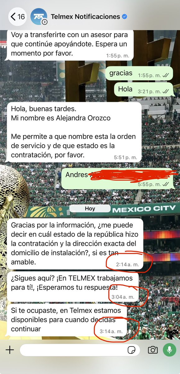 andi_1916LM's tweet photo. @Telmex así me tienen los técnicos desde el día de ayer, no puedo hacer mis cosas por esperarlos y busco ayuda en el wathsapp de TELMEX pero me contestan horas después. Si así es antes de que me instalen, no me imagino la atención después de la instalación. https://t.co/xCP53yjtt8