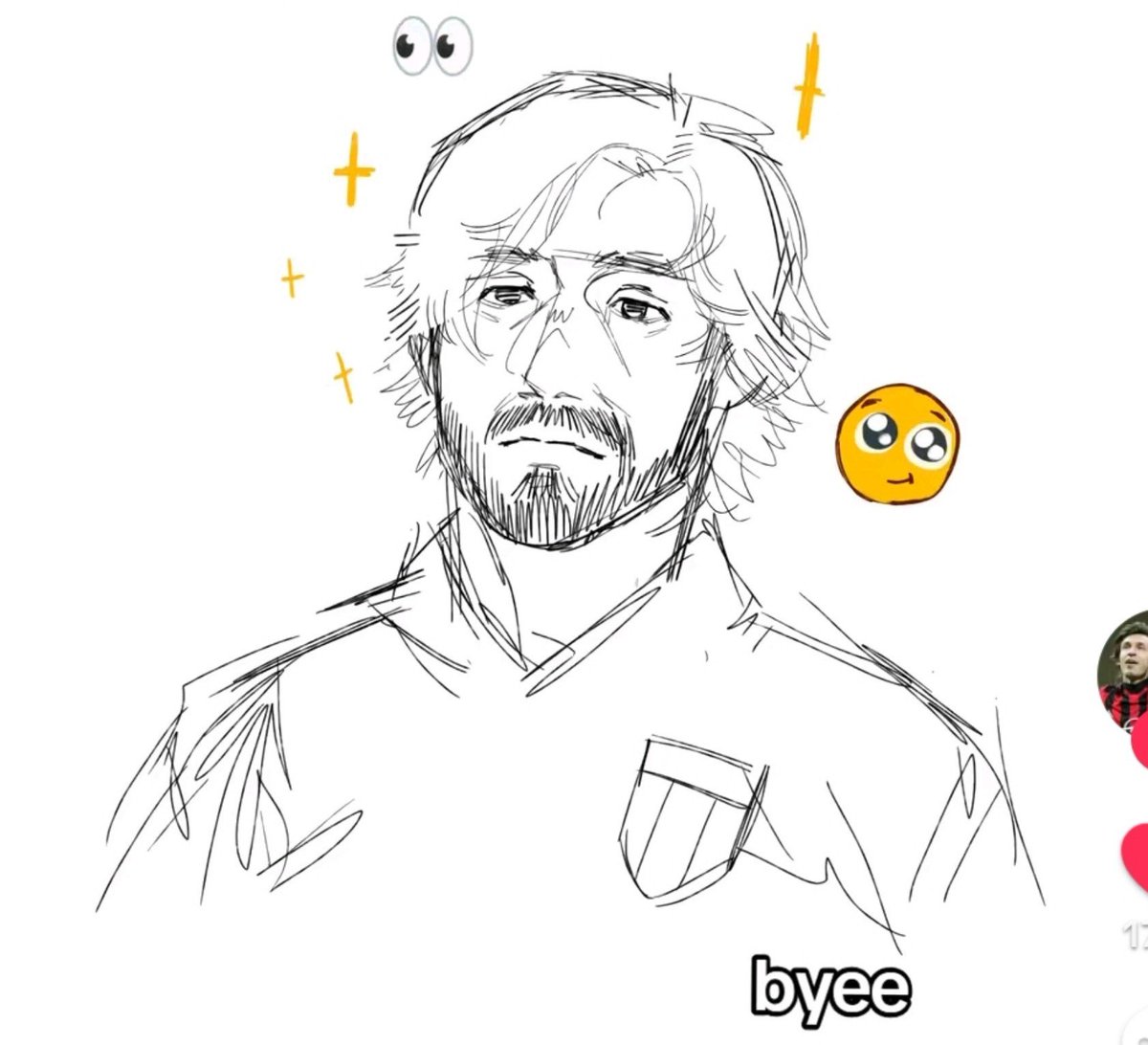 Angel_Akhn's tweet photo. I found this draw of gattuso in TT I really liked so I wanna to everyone see (sorry if my english is so bad...) Credits:??? Idk https://t.co/JmnYWdrf9U