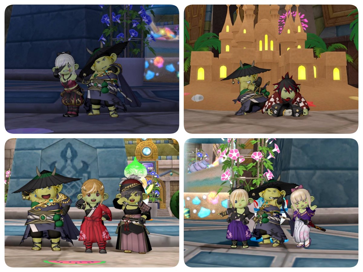 kunkun_dq's tweet photo. #DQ10カナード
「サムライドワーフのつどい」

普段、ドワにならないのでめちゃめちゃ新鮮でしたわw
種族合わせ楽しいな！
あとはエルフとウェディ残ってるのでまた企画するか！！ https://t.co/P0hXzky2qI