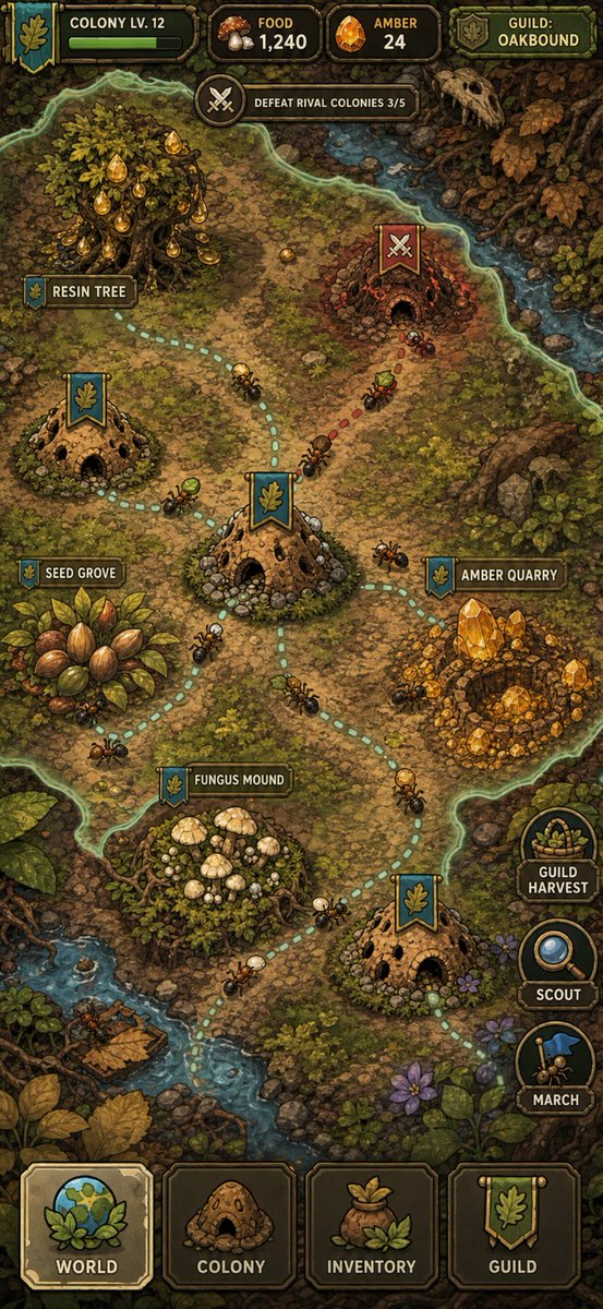ANTTIME_NET's tweet photo. 🐜 The Colony Is Growing...

What if every generation could create something stronger?

Welcome to ANT Colony — an idle, collectible Web3 RPG where you breed and hatch unique ants, expand your territory, and command your own ant empire.

🥚 Breed unique ants with distinct genetic traits.
🧬 Discover rare Mutant Ants.
🏗️ Upgrade your colony to unlock new possibilities.
⚔️ Gather resources, expand your territory, and build the ultimate swarm.

Every ant you hatch is unique.
Every generation brings a new opportunity.
Will you discover the next legendary Mutant?

🚧 ANT Colony is currently in development.
📅 The official launch date will be announced once confirmed.

Millions of ants. Countless generations.
Only a few colonies will produce a legendary Mutant.

Will yours be one of them? 🐜🔥

**Concept art from the ANT Colony universe. Final in-game designs may vary.

https://t.co/SpjTLuS6Wu